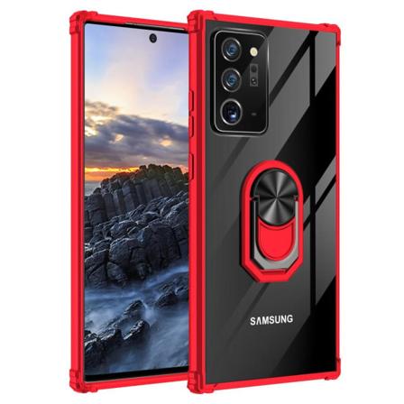 Samsung Galaxy S21 Ultra - Shockproof Ring Skal - Röd Red Röd