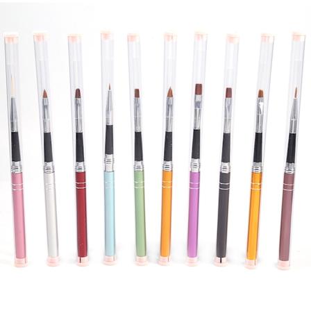 10 kpl / setti Kynsikoristelugeelilakka Design Maalaus Harja Manikyyri Piirustus Kyn Ty kalu