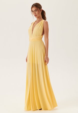 Goddiva - Multi Tie Maxi Dress - Yellow