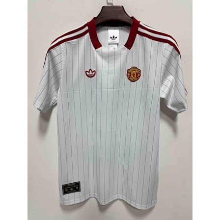Manchester United F.C. Hvit Retro Fotball T-skjorte S-3XL