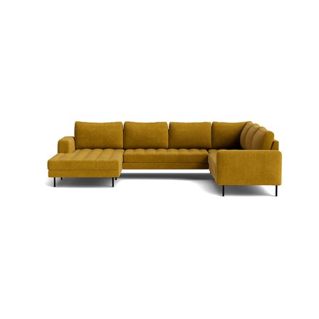 Rouge U-sofa, venstrevendt - Wind Sennep - 344x254x89 - Sofa, u-sofa