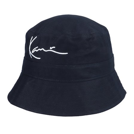 Karl Kani - Musta bucket Hattu - Signature Hat Black Bucket @ Hatstore