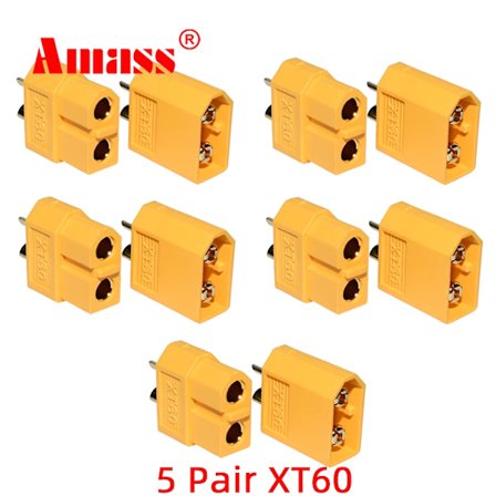 Amass XT60-kontakter XT60 Hunn XT-60 Hannplugg XT60 Bullet-plugger XT60 For RC Lipo Batteri Rc Drone Fly Bil Tilbehør