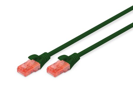 Digitus CAT 6 U-UTP PATCH CABLE CU. PVC LENGTH 3M COLOR GREEN CABL