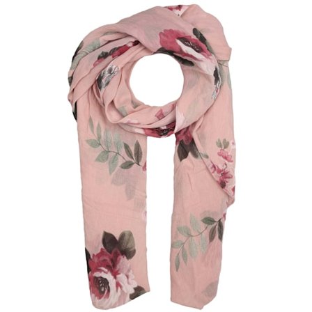 Silkeskjerf vårblomst - Høy kvalitet skjerf for kvinner jenter - Halstørkle - Wrap - Loop - Myk tubeskjerf for sommer høst og vinter