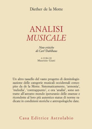 Analisi musicale Diether de La Motte