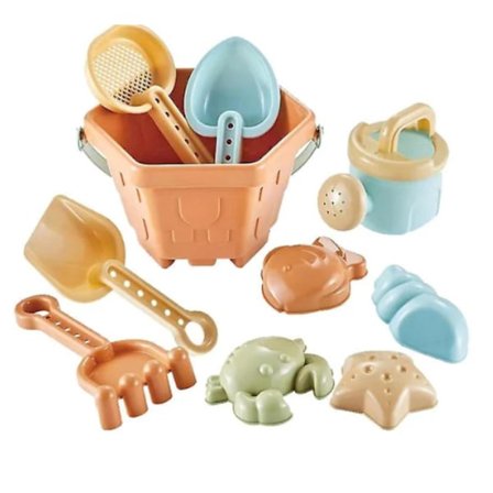 2024 Nytt, 10 st Sandleksaker Strandleksaker Sandformar Strandhink Spade Kratta Sandlekset för Barn Småbarn Februari3[PB]