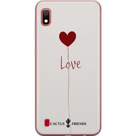 Yhteensopiva Puhelinkuori Samsung Samsung Galaxy A10 Cactus and Friends - Love Balloon Minimal