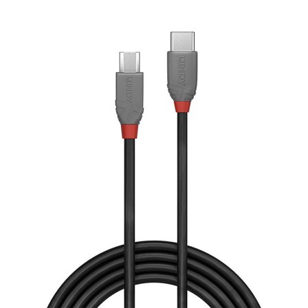 Lindy Anthra Line - USB type C-kabel - 24 pin USB-C til Micro-USB type B - 2 m
