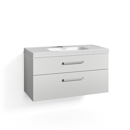 Svedbergs Signum 270310 Tvättställsskåp med tvättställ och lådor 101 cm, Badrum