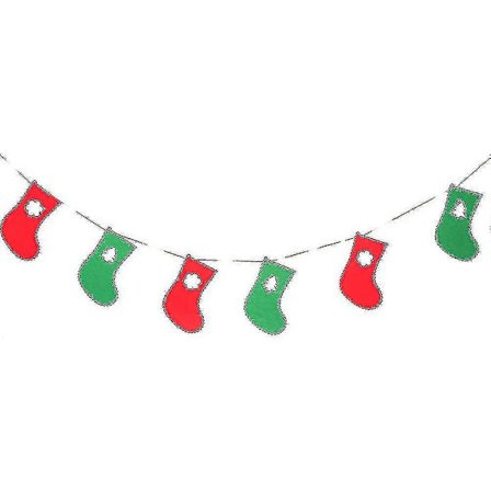 Tizzy Joulukoriste - Kuitukangasta Jouluriiputusliput Viirinauha Tee-se-itse Kodin Seinäkoriste Juhlakoristelu()