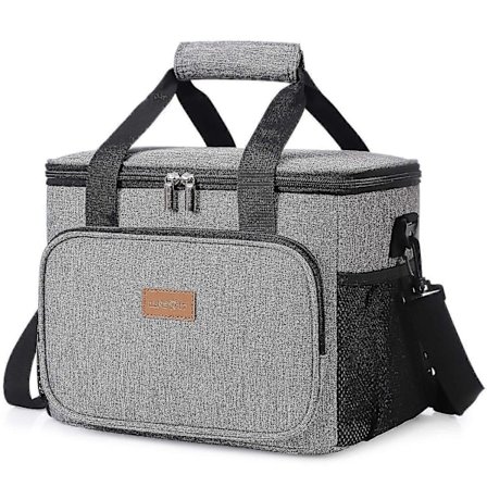 Lifewit Stor Lunchväska 24-burks (15l) Isolerad Lunchlåda (FMY)