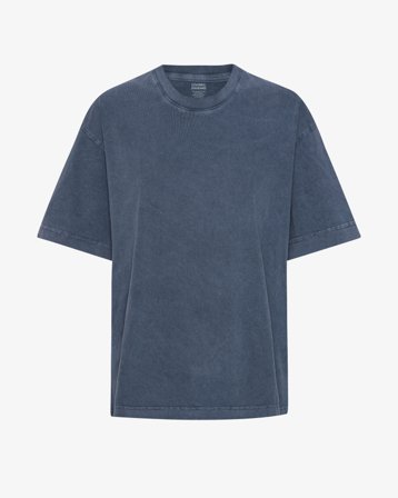 Oversized Organic T-Shirt - Neptune Blue S