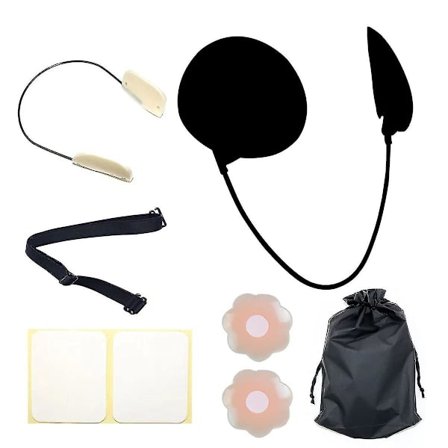 Push Up Frontløs BH-sett Dyp Utringning BH-sett BH Skjult BH Hud [DB]