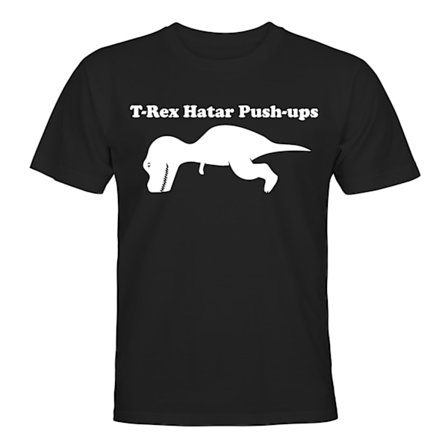 T-rex Hatar Push-ups - T-SHIRT - HERR