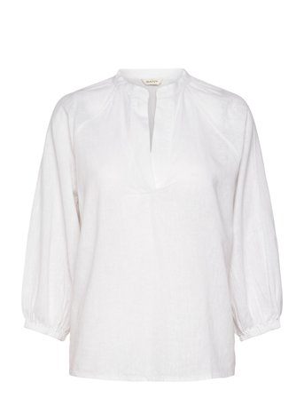 Linen Ss Blouse White GANT