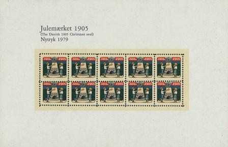 Danmark 1979 - julmärkeark 1905A - Nytryk - Postfrisk