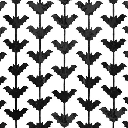 Dörrdraperi Folie Fladdermöss Svart 100x200cm - Halloween Dekoration - Kalaslagret.se