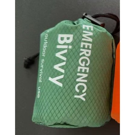 4-pack Vattentät Termisk Nödsovsäck för Utomhuscamping Överlevnad Bivackväska Orange Grön - Utan visselpipa 8st Grön - Utan visselpipa
