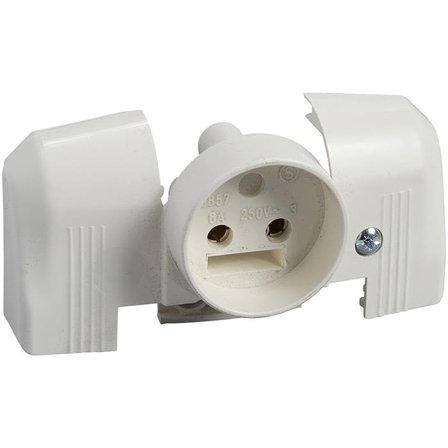 Schneider Electric 189513100 Lamputtag 2-pol, för sladdmontage, Strömbrytare & vägguttag