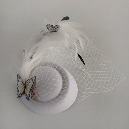 Pilleæske Hatte Mesh Pandebånd HVID