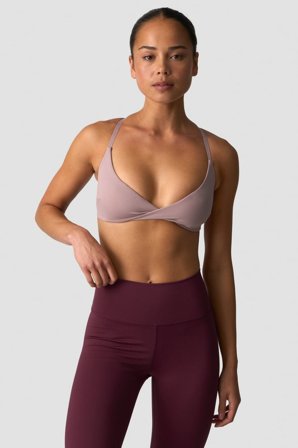 Nimble Twist Sports Bra Dusty Mauve