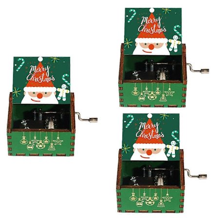 Jule Spilledåse med Håndsveiv - Vintage Jule Spilledåse, Hjemmedekorasjon Liten Spilledåse, Familiegave