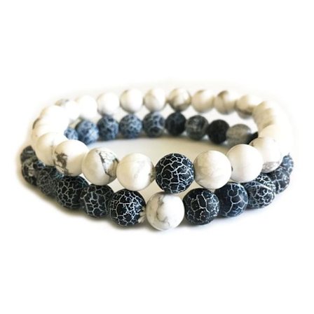 2 stk./sæt Armbånd Sten