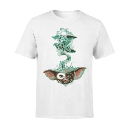 Gremlins Dam/Dam Gizmo Cropped Boxy T-Shirt Vit