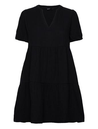 Onlnora S/S Loose Dress Ptm Dresses Summer Dresses Svart ONLY*Betinget Tilbud
