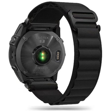 Tech-Protect Nylon Pro Strap för Garmin Fenix 3 / 5X / 3HR / 5X Plus / 6X / 6X Pro / 7X - Svart
