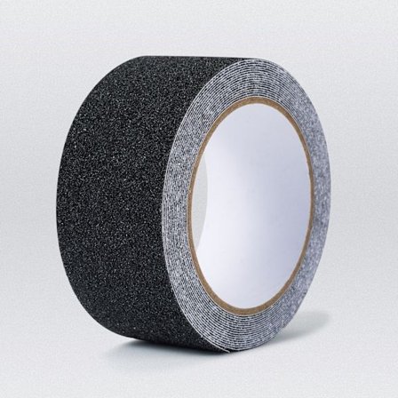Liukuesteteippirappuihin - Musta - Soveltuu porrastikkaisiin - Sisätiloihin - 15 cm x 5 m