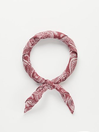 John Henric Men's Burgunder Bandana Paisley Size Onesize