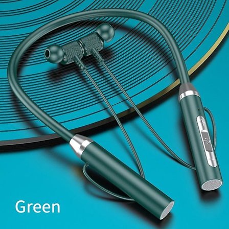 Bluetooth-headset Hifi trådløse hodetelefoner Sports øretelefoner Stereo Blutooth-headset Tws vanntette Bluetooth-hodetelefoner Nakkebåndsøretelefoner