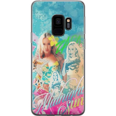 Yhteensopiva Puhelinkuori Samsung Galaxy S9 Seikkailumaailma Steve, Creeper ja eläimillä värikkäässä palikkagrafiikassa