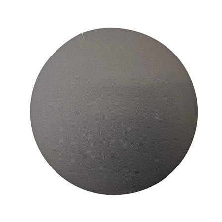 Underlägg Runt Läderlook Grått/Svart 38 cm 4-pack