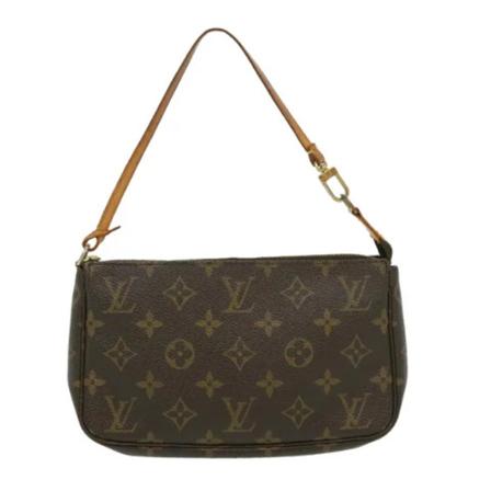 Louis Vuitton Vintage, Pre-owned Pochette Accessoires Monogram Bag Bruin, Dames, Maat:ONE Size,leer