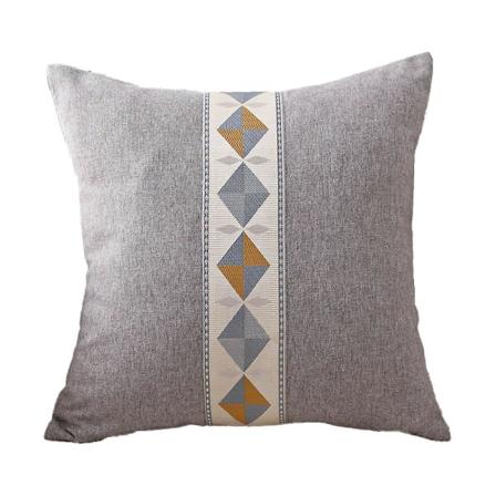 Geometrinen kirjonta etninen tyyli pellava moderni yksinkertainen tyynynpäällinen keltainen 45*45cm 45*45cm gray