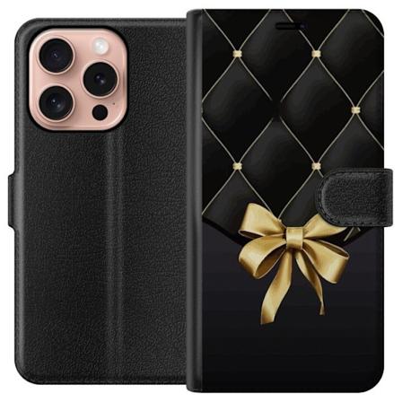 Apple iPhone 16 Pro Lompakkokotelo Tyylikäs Rusetti