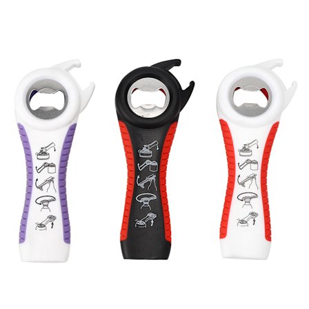 5-in-1 liukastumaton pullonkansipurkki, purkinavaaja, manuaalinen avaaja, työkalut, keittiövälineet