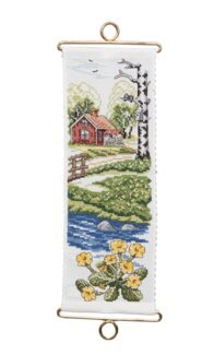 Broderikit Miniklokkestreng Sommerhus - Svarta Fåret