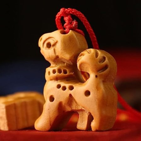 Horoskooppi riipus Persikka 12 Horoskooppi Koira Kaulakoru Naisten Puinen Kannettava Koru