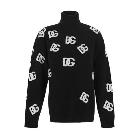 Dolce & Gabbana Logo Knit Sweater Sort, Dame