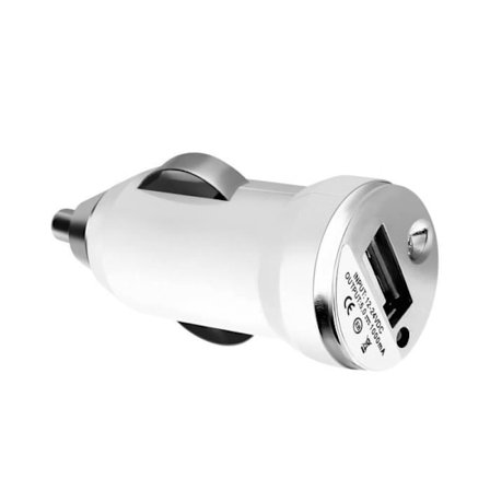Biloplader - AVIZAR - Universel - Hvid - USB-port - LED