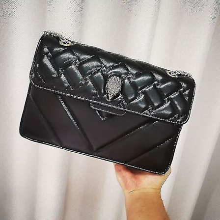 Kurt Geiger London Kensington Bag Kvinneveske PU-Lær Håndveske Luksus Britisk Merke Skulderveske Messenger Lommebok Kvinne Crossbody Bag Ty-yuhao