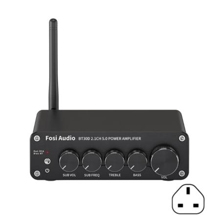 2.1-kanals lydeffektforstærker Stereo-lydmodtagerforstærker Mini Class D Amp BT30D TPA3116D2 Diskantkontrol