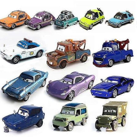 Biler 2 Støbt Køretøj Legetøj, Ægte Legeringsmetal Bilmodel med Finn McMissile Holley Doc Z, Filmkarakter Samlerobjekt Legetøj til Drenge