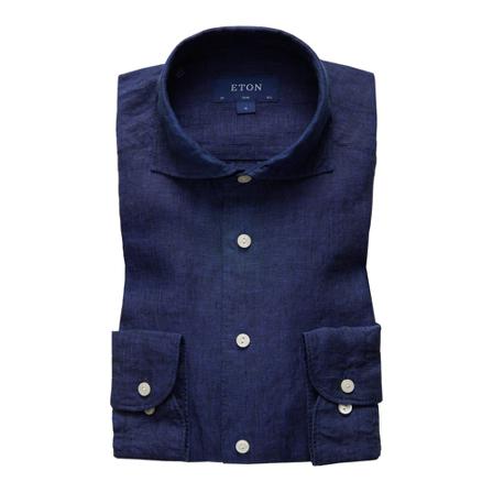 Eton Shirt 29 , Blauw , Heren , Maat: S