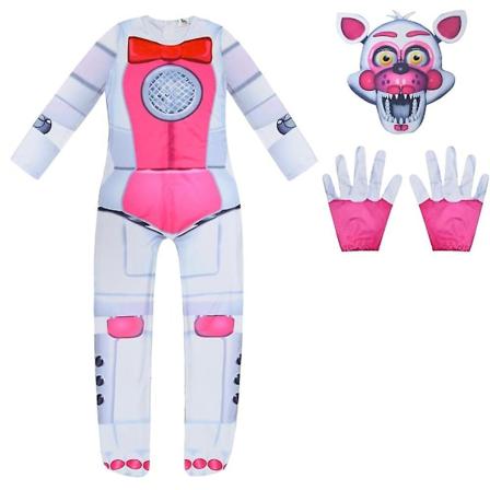 Lasten Five Nights At Freddy's -hyppyhaalupuku Maskiasu Halloween Cosplay Kauhukostyymi-WELLNGS Style 8 150cm