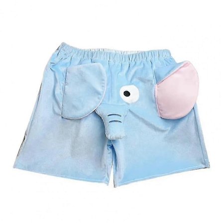 Lounge Pyjamasshorts 3d Öron Trunk Tecknad Söt Elefant Lös Casual Plysch Sovkläder Sommar Män Kvinnor Korta Byxor Hemmakläder